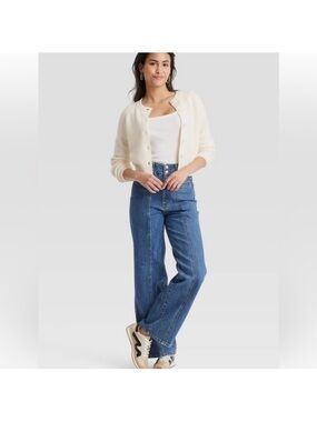 Universal Thread High-Rise Tailored Wide-Leg Women’s Jeans - Blue